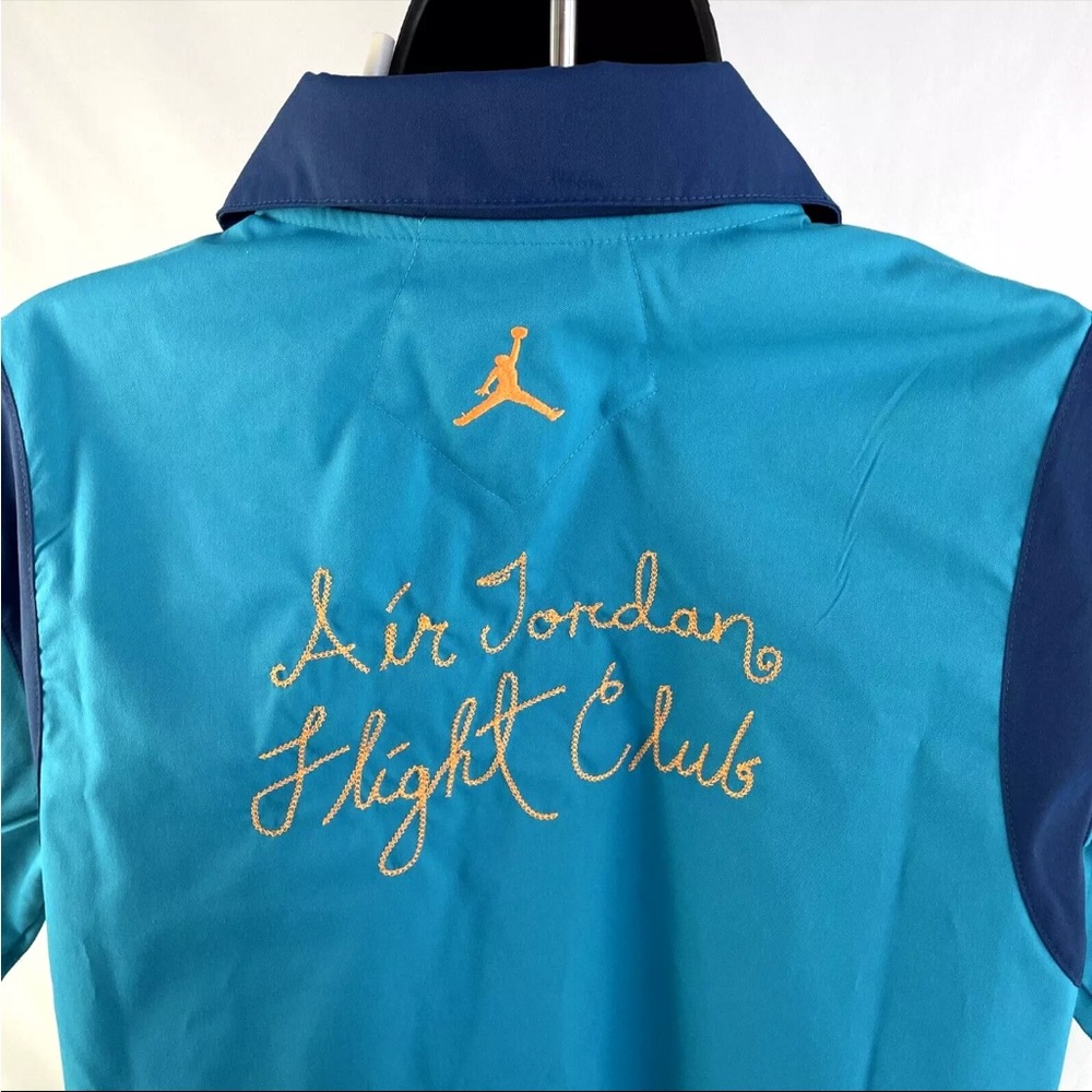 Nike Air Jordan Shirt Women’s Flight Club Sz Small Button Up Aquatone DZ3340-483